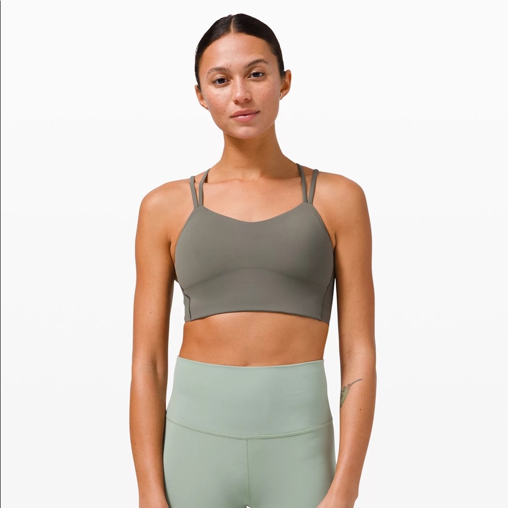 NWT Lululemon Like a Cloud Bra Long Line *Light Support, B/C Cup Grey Sage
